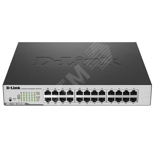 Коммутатор 12-порторв 10/100/1000Base-T PoE + 12-портов 10/100/1000Base-T Metro Ethernet (DL-DGS-1100-24P/ME/B2A) - D-Link