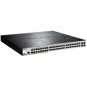 Коммутатор с 48 портами 10/100/1000Base-T с поддержкой PoE и 4 портами 1000Base-X SFP (DL-DGS-1210-52MP/ME/B1A) - D-Link