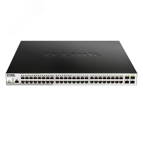 Коммутатор управляемый L2 52 порта  RJ45/SFP 10 100 1000 Мб/с PoE 193Вт - фото 2