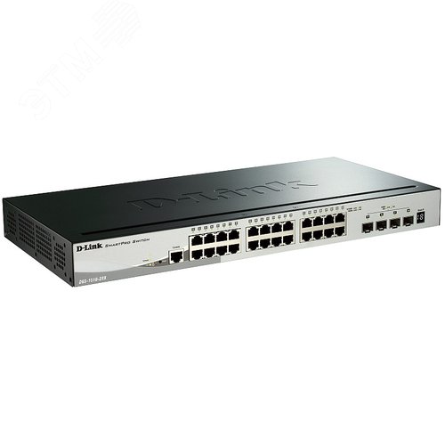 Коммутатор управляемый L2 28 портов RJ45/SFP  10 100 1000 10000 (10G) Мб/с - фото 2