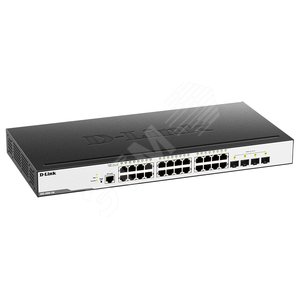 Коммутатор управляемый L2 28 портов RJ45/SFP 10 100 1000 Мб/с - D-Link