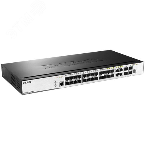 Коммутатор управляемый L2 24 порта Combo/SFP 100 1000 10000 (10G) Мб/с - фото 2