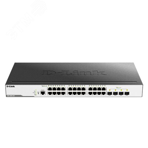 Коммутатор управляемый L2 28 портов RJ45/SFP 10 100 1000 Мб/с - фото 2