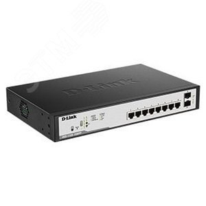 Коммутатор 8-ми портовый 10/100/1000 Base-T 1000  мбит/с (DL-DGS-1100-10MPP/C1A) - D-Link