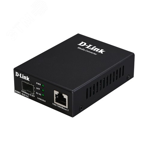 Медиаконвертер 1хSFP, 1хRJ45, 100/1000 Мб/с - фото 2