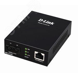 Медиаконвертер 1хSC, 1хRJ45, Tx:1310/Rx:1310, до 10 км - D-Link