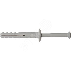 Дюбель-гвоздь 6х40/7 N P K грибовидный бортик, нейлон/нейлон - Fischer