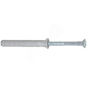 Дюбель-гвоздь 6х80/50 N S потайной бортик, нейлон