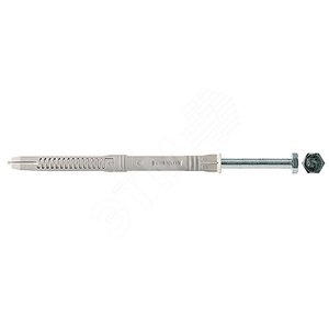 Дюбель фасадный с шурупом 8х100 FUR SS потайной бортик, нейлон, уменьшенная шестигранная головка (70131)