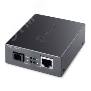 Медиаконвертер WDM 1хSC 100 Мбит/с, 1хPoE RJ45 10/100 Мб/с TL-FC111PB-20 (TL-FC111PB-20) - TP-Link