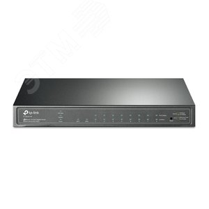 8-портовый гигабитный настольный PoE Smart коммутатор, 8 гигабитных портов RJ45 + 2 SFP-слота, 802.3af, до 53 Вт питание по PoE, VLAN на базе тэга, STP/RSTP/MSTP, IGMP V1/V2/V3 Snooping, 802.1P QoS, ограничение скорости, Port Trunking (TL-SG2210P) - TP-Link