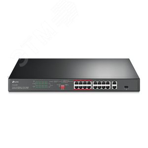 Коммутатор неуправляемый 18 портов RJ45/SFP 10 100 Мб/с PoE 150Вт