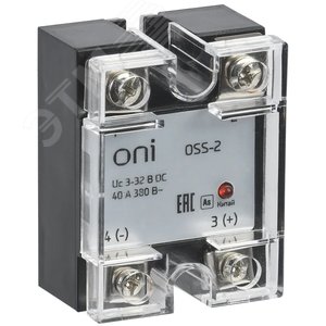 Реле твердотельное OSS-2 40А 380В AC 3-32В DC ONI - ONI (IEK)