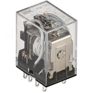 Реле промежуточное 5А24В 3ПК РЭК78/3 без розетки (RRP20-3-05-024D) - IEK (ИЭК)