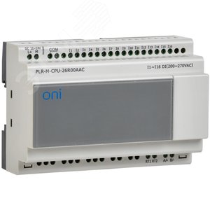 Микро ПЛК PLR-M. Модуль удаленного ввода DI16(230В АС) 12-24В DC ONI - IEK (ИЭК)