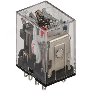Реле промежуточное 24В переменного тока 4пк 3A РЭК78/4 с индикацией (RRP20-4-03-024A-LED) - IEK (ИЭК)