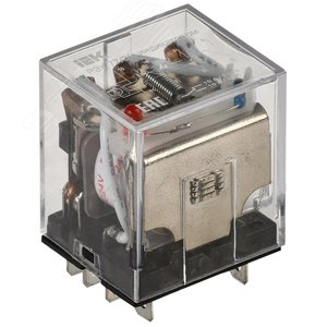 Реле промежуточное 24 В DC 3 переключающих контакта 10 A РЭК77/3 c индикацией - ONI (IEK)