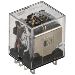 Реле промежуточное 10А 24В 3ПК РЭК77/3 без розетки (RRP10-3-10-024D) - IEK (ИЭК)