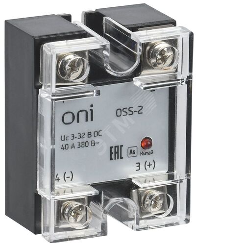 Реле твердотельное OSS-2 40А 380В AC 3-32В DC ONI - фото 2