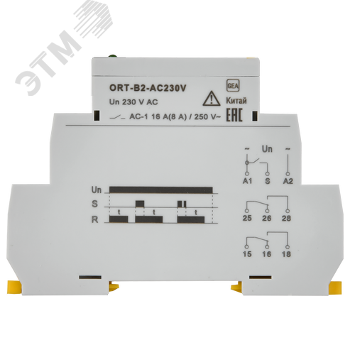 Реле задержки выключения ORT 2 контакта 230 В AС 3