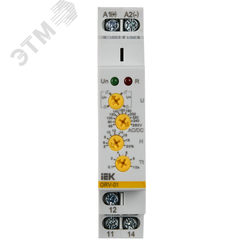 Реле напряжения ORV. 1ф 110-240 В AC/DC (ORV-01-AD110-240) - фото 2