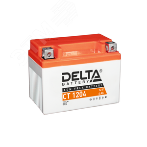 Аккумулятор CT 12В 4Ач (CT 1204) - Delta MOTO