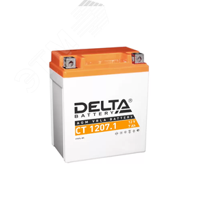 Аккумулятор CT 12В 7Ач (CT 1207.1) - Delta MOTO