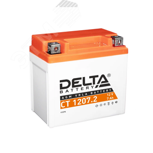 Аккумулятор CT 12В 7Ач (CT 1207.2) - Delta MOTO