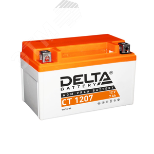 Аккумулятор CT 12В 7Ач (CT 1207) - Delta MOTO