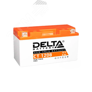 Аккумулятор CT 12В 8Ач (CT 1208) - Delta MOTO