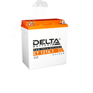 Аккумулятор CT 12В 16Ач (CT 1216.1) - Delta MOTO