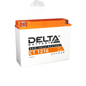 Аккумулятор CT 12В 16Ач (CT 1216) - Delta MOTO