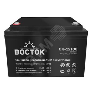 Аккумулятор CX 12В 100Ач (СХ 12100) - Восток (аккумуляторы)
