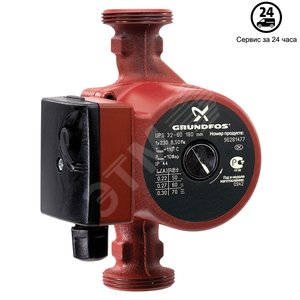 Насос циркуляционный с мокрым ротором UPS 32-60 PN10 1х230В/50 Гц в/к с гайками - Grundfos