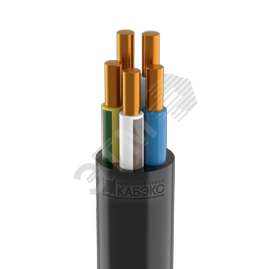 Кабель силовой ВВГнг(А)-LSLTx 5x2,5 ок(N, PE)-0.66
