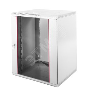Шкаф телекоммуникационный настенный разборный 12U (600х350) дверь стекло - ЦМО