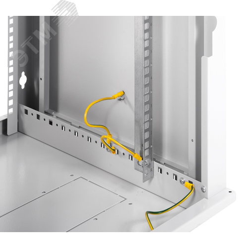 Шкаф телекоммуникационный настенный разборный 18U (600х350) дверь металл 2