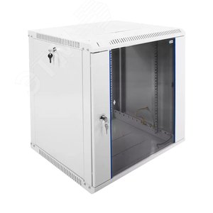 Шкаф телекоммуникационный настенный разборный 12U (600х520) дверь стекло
