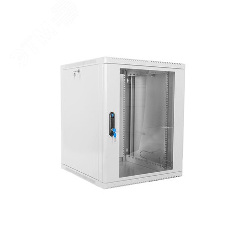 Шкаф телекоммуникационный настенный 12U (600х650) дверь стекло