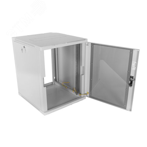 Шкаф телекоммуникационный настенный 12U (600х650) дверь стекло 4