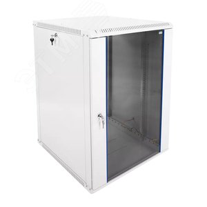 Шкаф телекоммуникационный настенный разборный 15U (600х650) дверь стекло