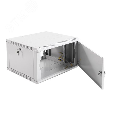 Шкаф телекоммуникационный настенный разборный 6U (600х520) дверь металл 5