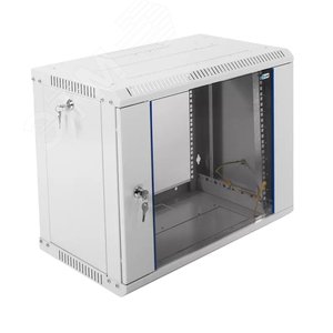 Шкаф телекоммуникационный настенный разборный 9U (600х350) дверь стекло - ЦМО
