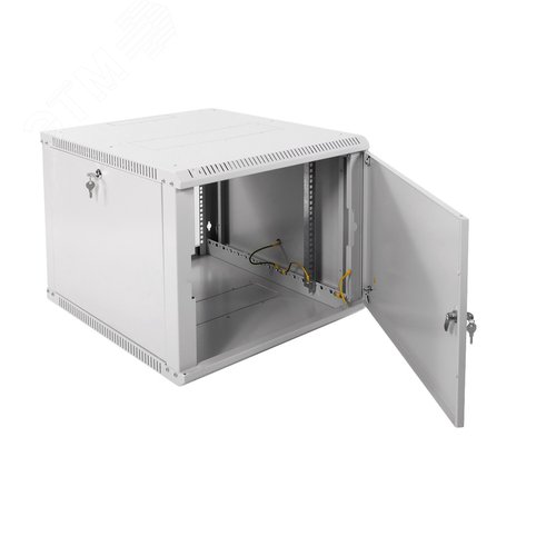 Шкаф телекоммуникационный настенный разборный 9U (600х650) дверь металл 3