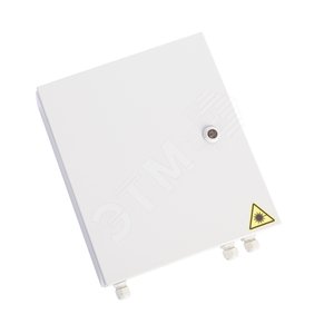 Бокс оптический (кросс) IP 55 настенный одна дверь замок до 16 портов (БОН-Н-16.55) - ЦМО