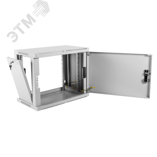 Шкаф телекоммуникационный настенный 9U (600х650) дверь металл 2