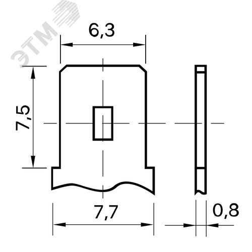 Аккумулятор 12В 5Ач (GP 12-5) 2