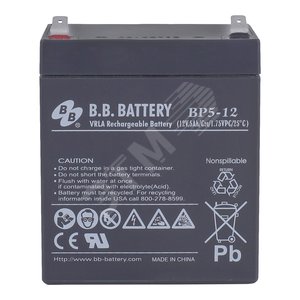 Аккумулятор 12В 5Ач (BP 5-12) - B.B.Battery