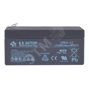 Аккумулятор 12В 4Ач (HR 4-12) - B.B.Battery