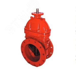 Задвижка чугунная с обрезиненым клином тип 47GVA DN 500 PN10/PN16 под электропривод для систем пожаротушения - DENDOR